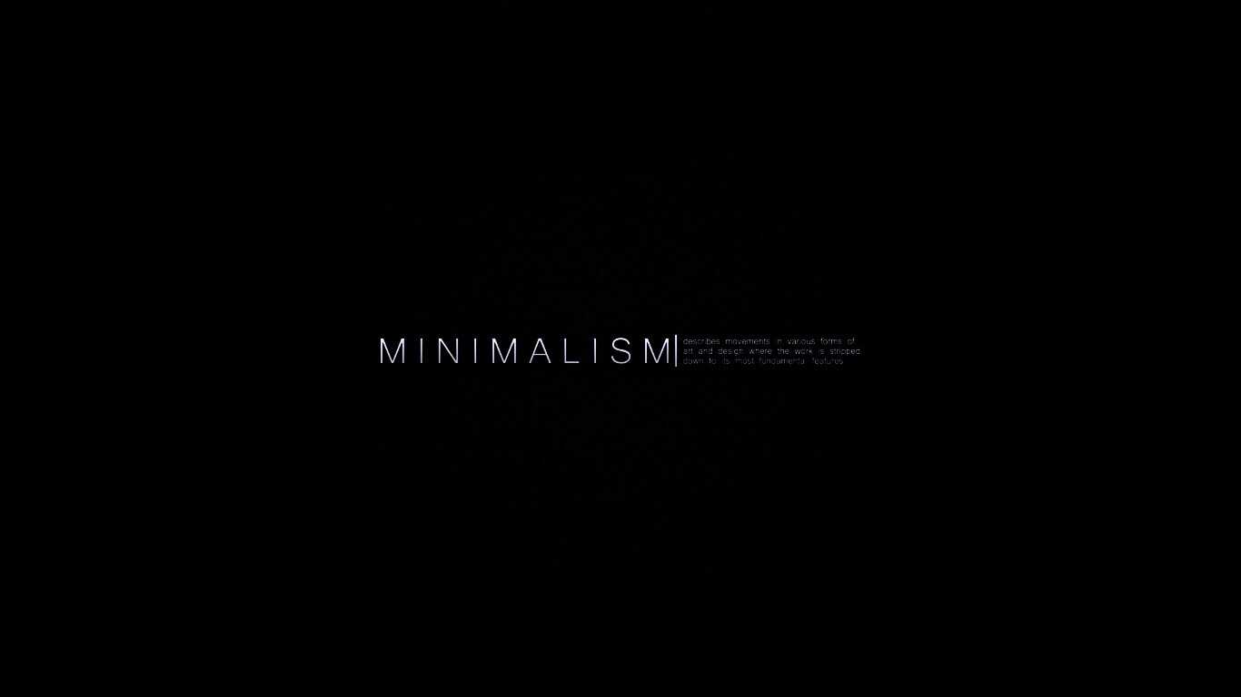 Минимализм обои