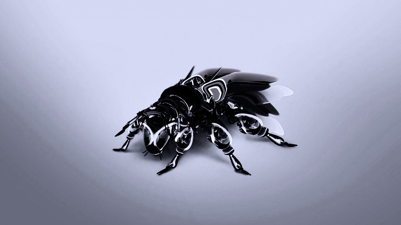 Кибер муха обои