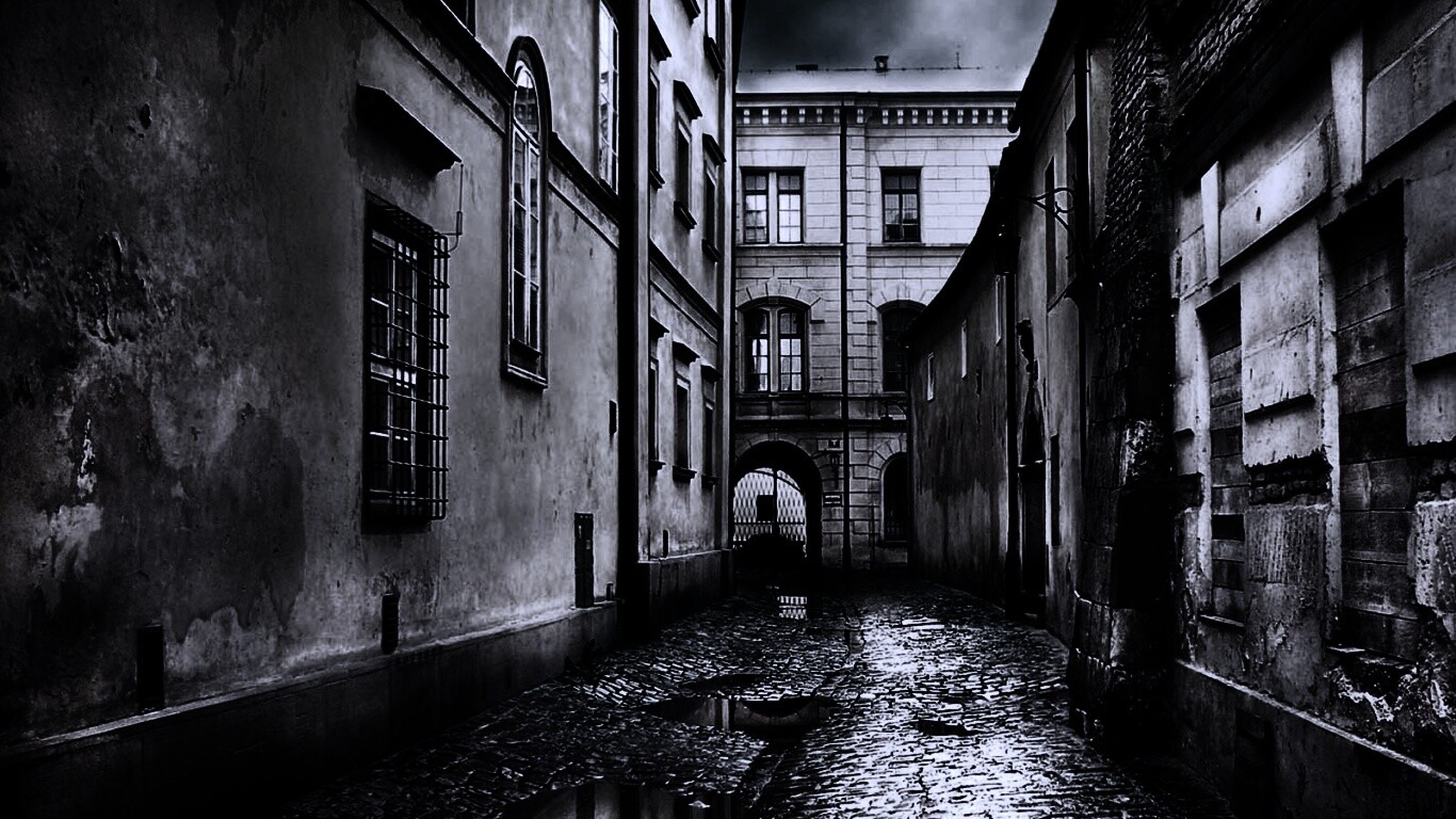 Проходной дворик обои