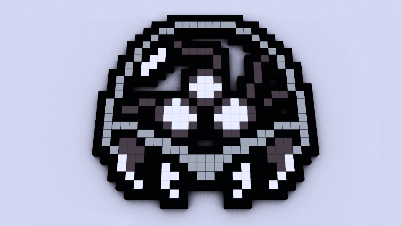 Пиксельная голова обои