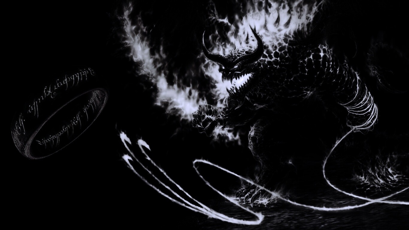 Балрог и Кольцо Всевластия обои