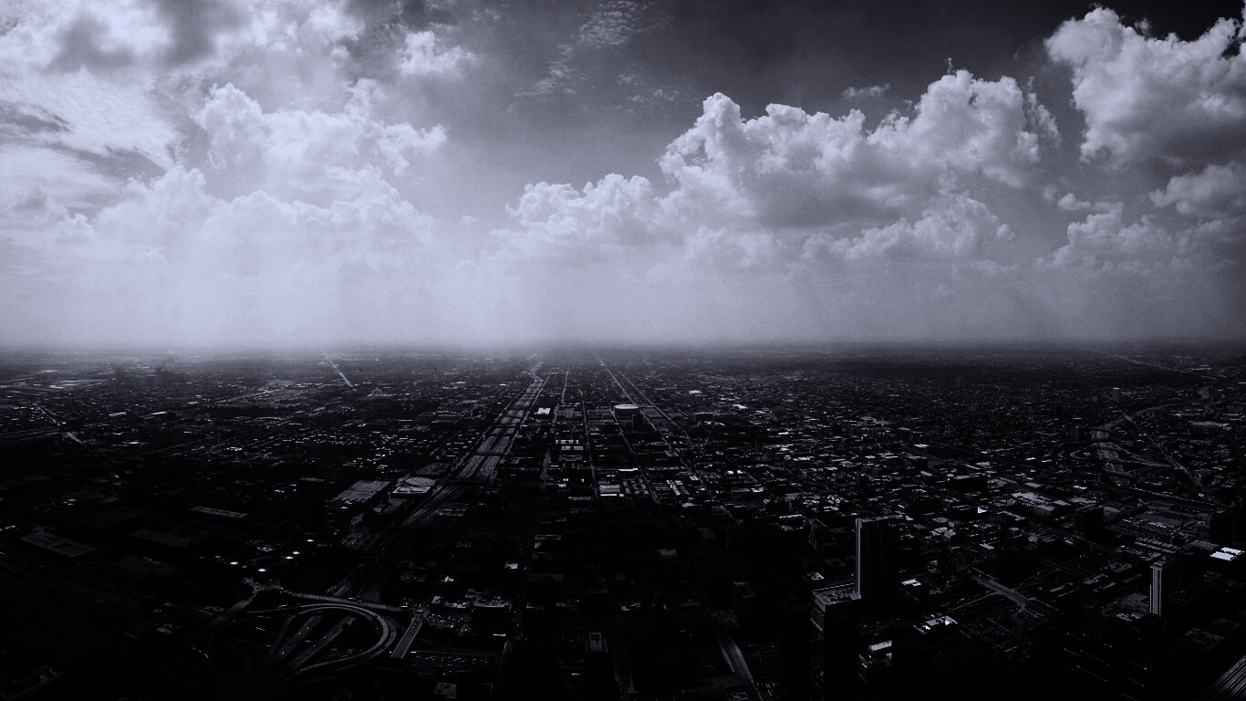 Город: вид сверху обои