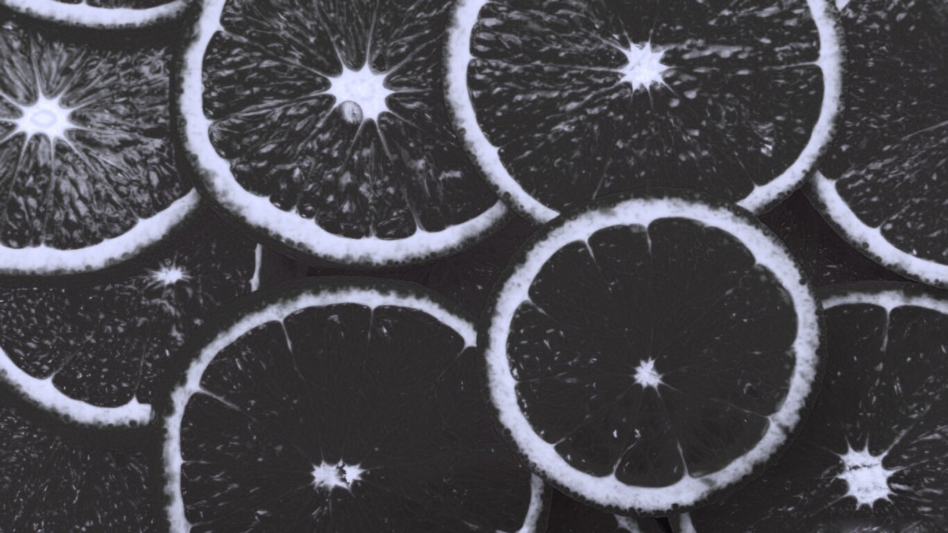 Апельсиновые дольки обои