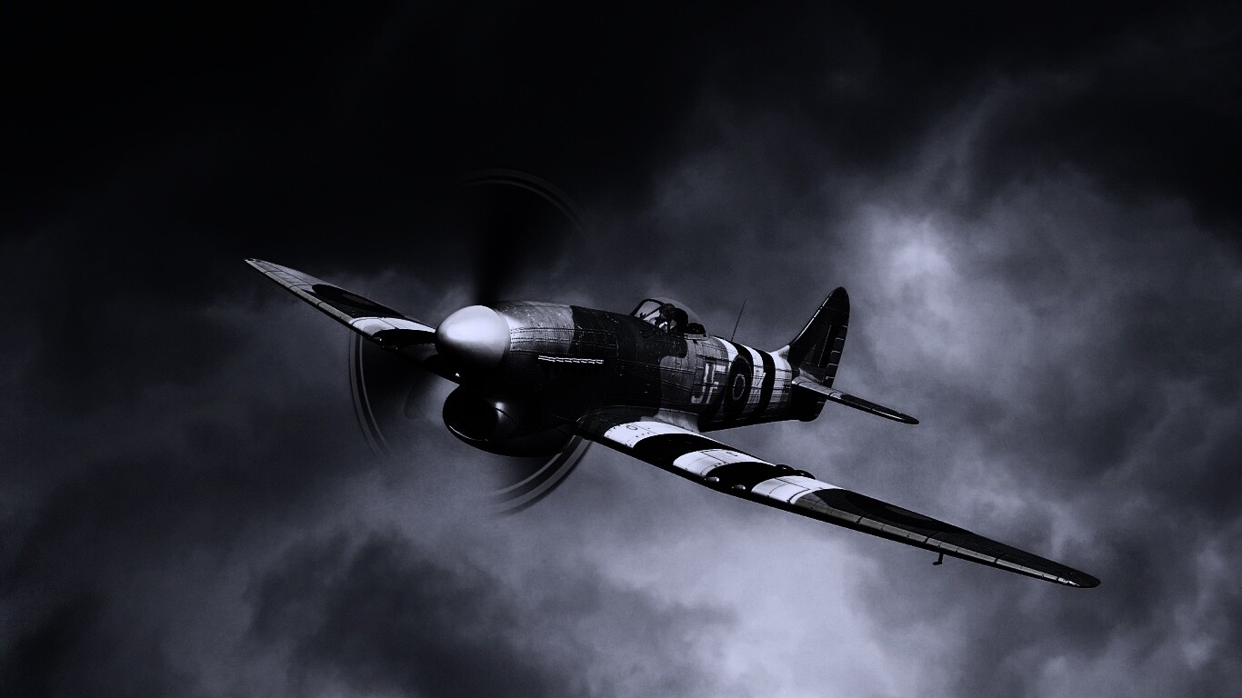 Истребитель времён Второй Мировой Войны обои