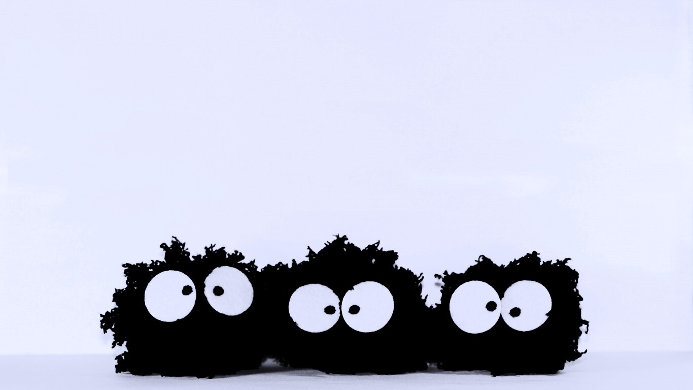 Кляксы с глазами обои