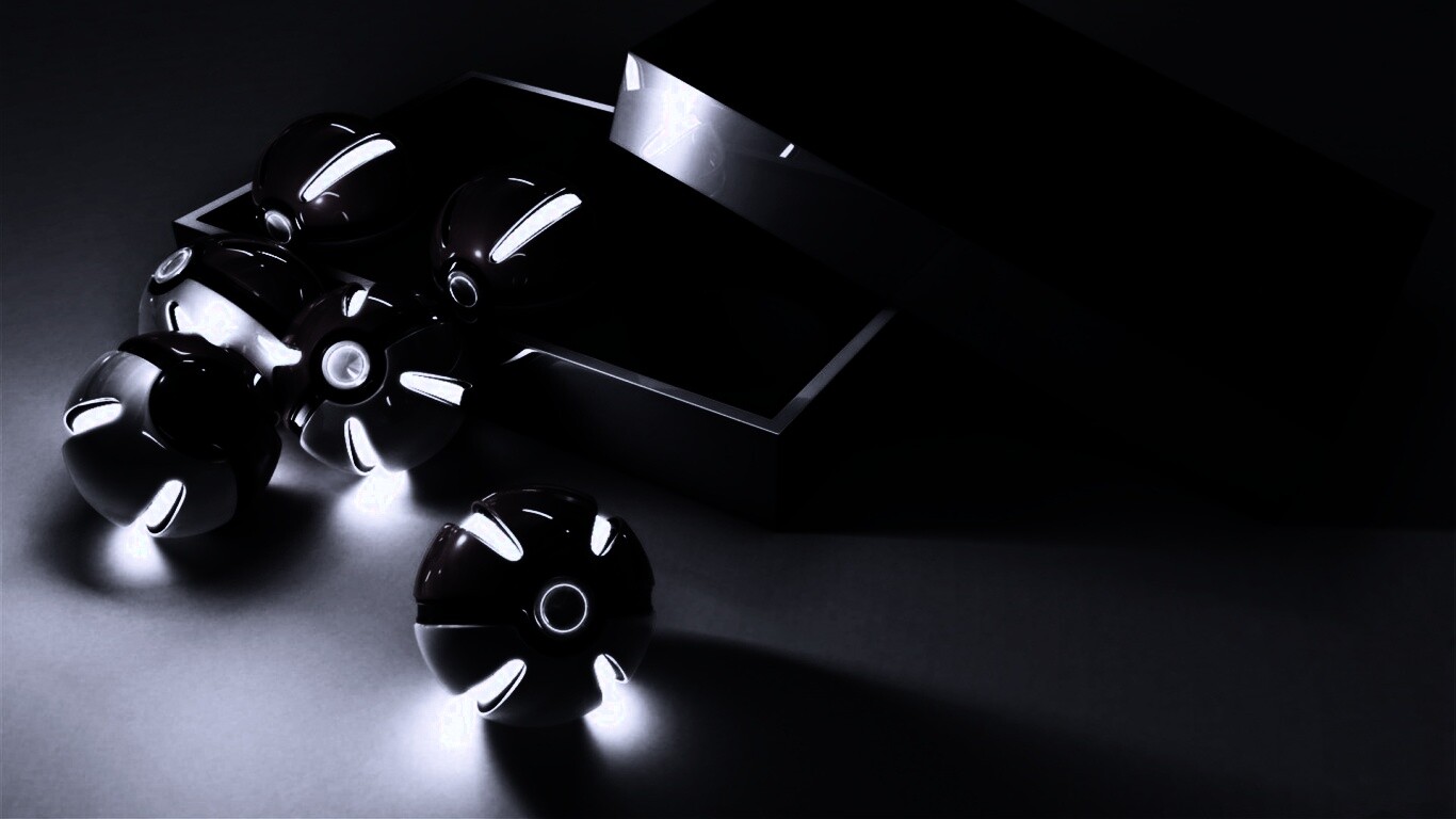 Коробка с покеболами обои