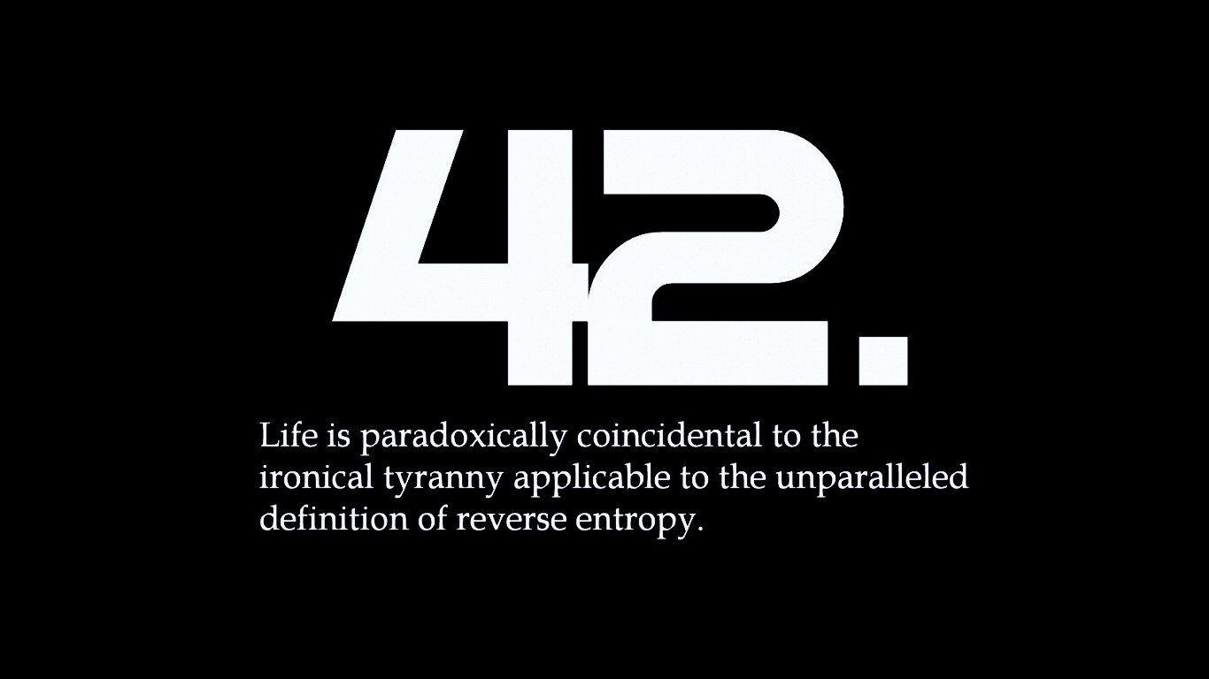 Ответ жизни, вселенной и вообще обои