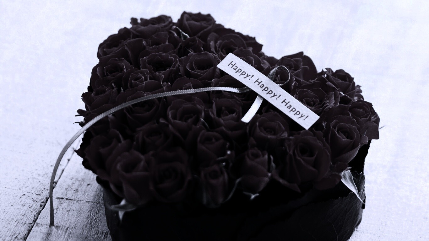 Букет в форме сердца обои