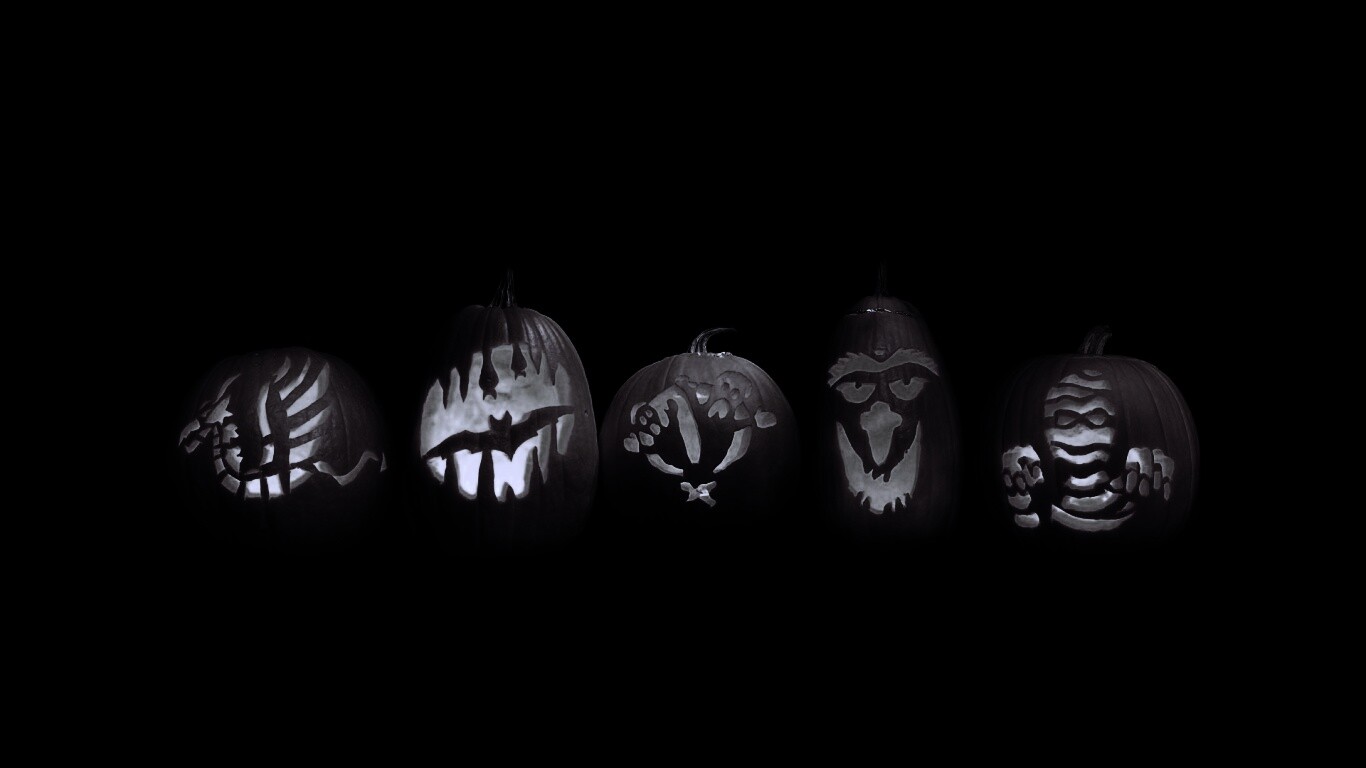 Тыквы на Хэллоуин обои