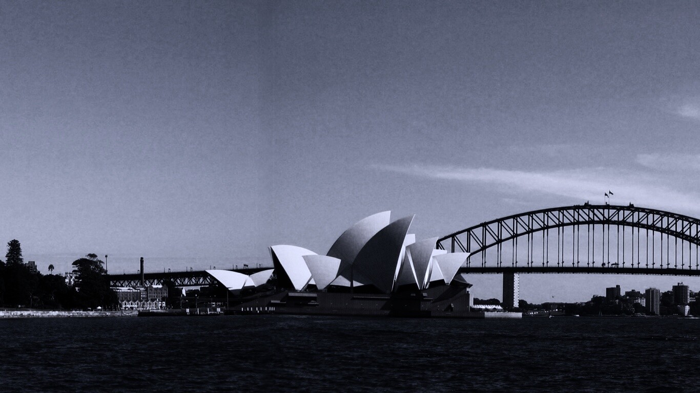 Панорама порта Сиднея обои