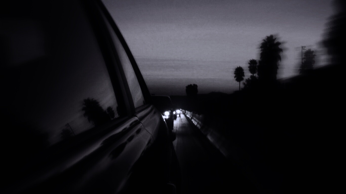 Вечерняя поездка обои