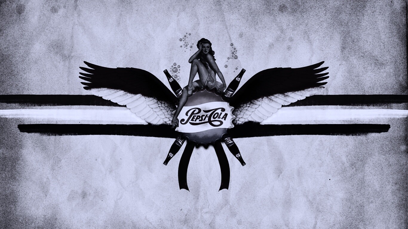 Пепси-Кола в стиле ретро обои