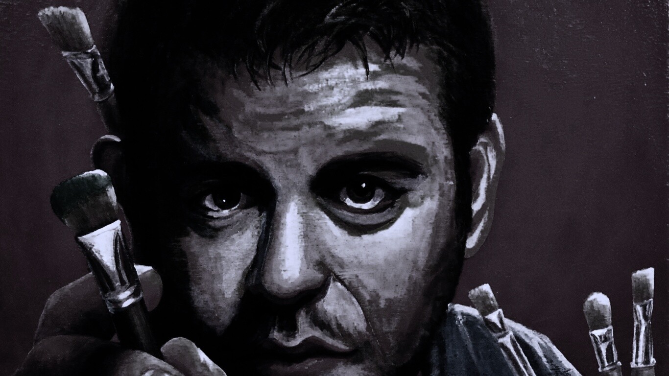 Нарисованный художник обои