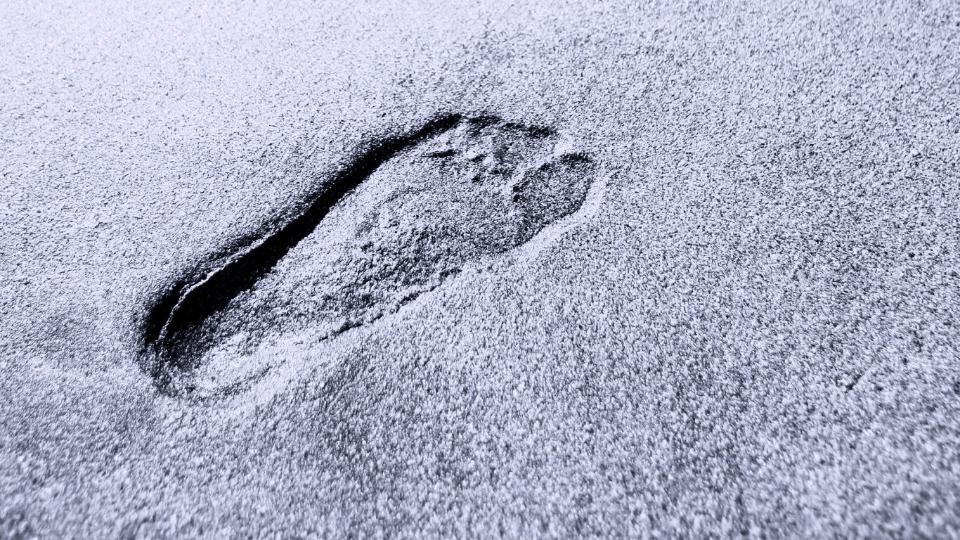 Отпечаток ноги обои