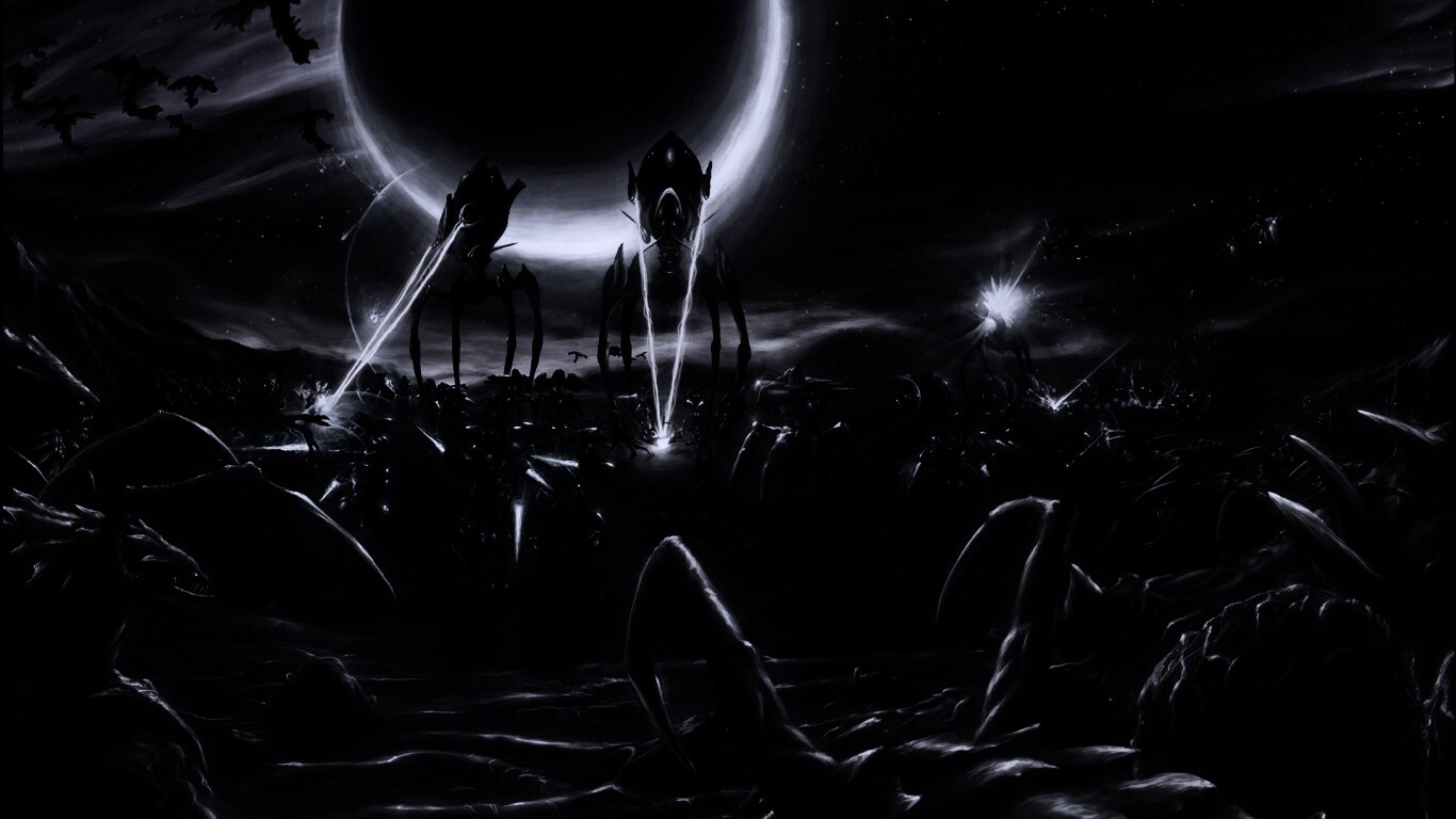 Протосы против зергов обои