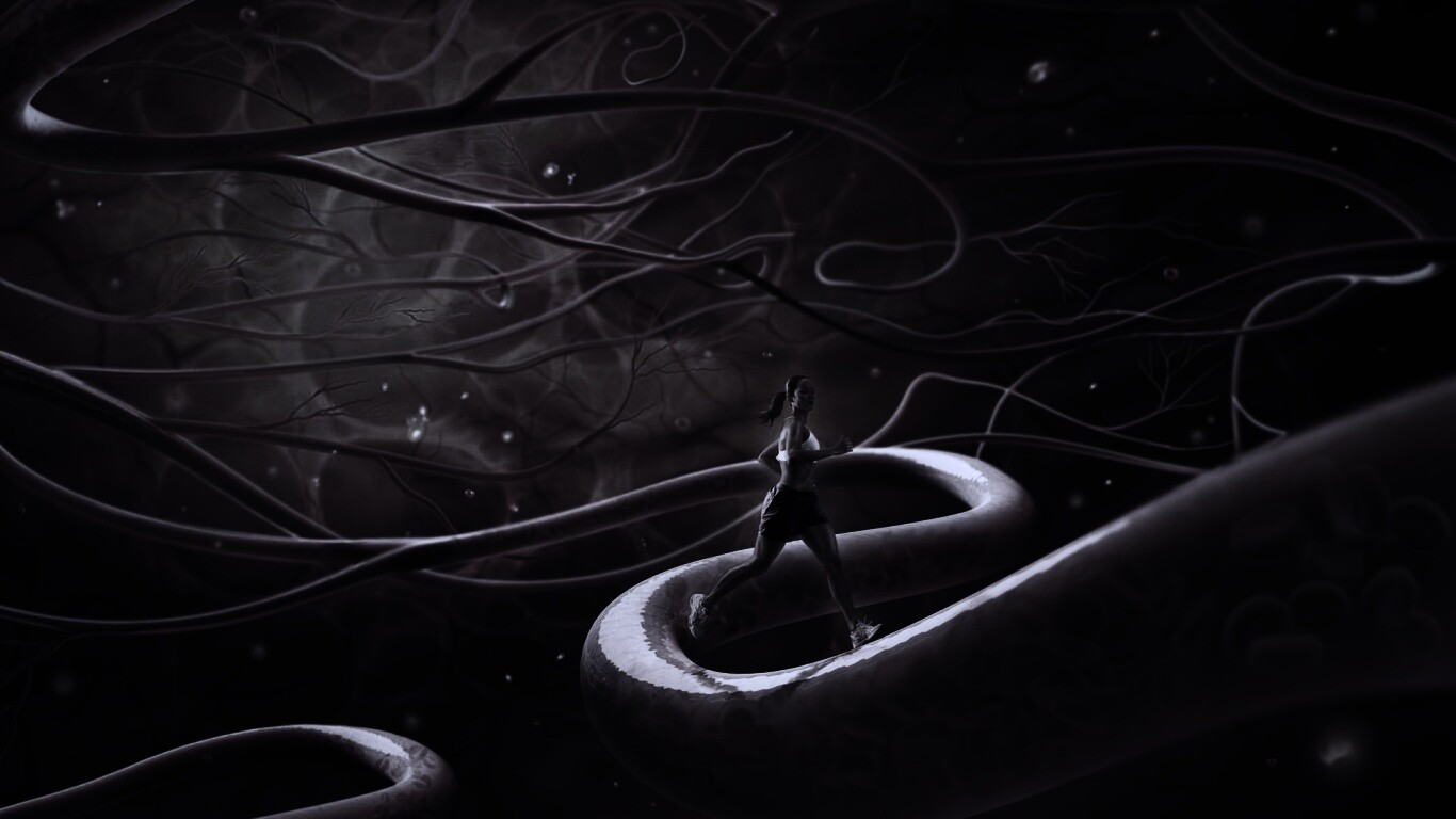 Бег крови обои