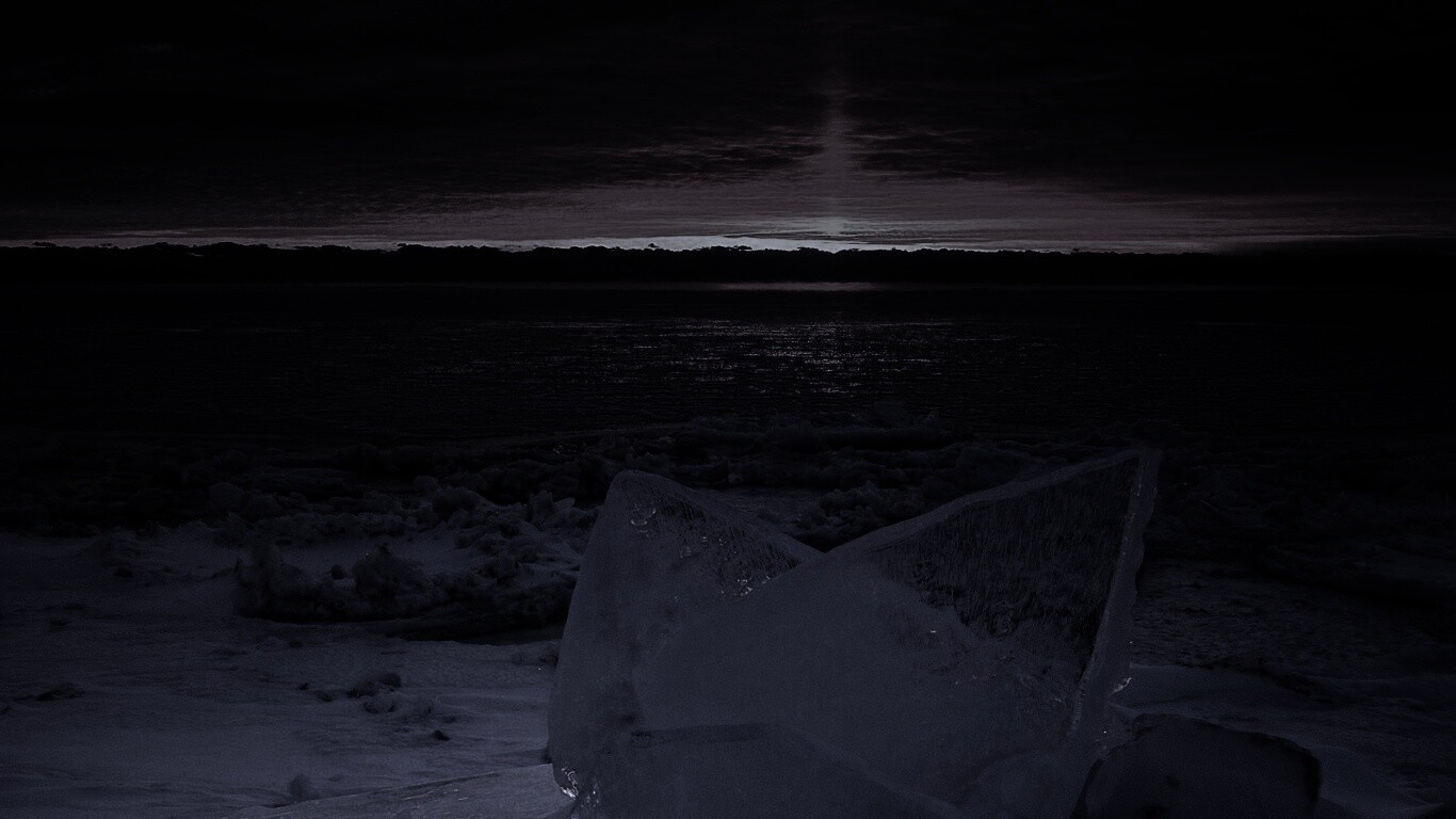 Река на закате обои