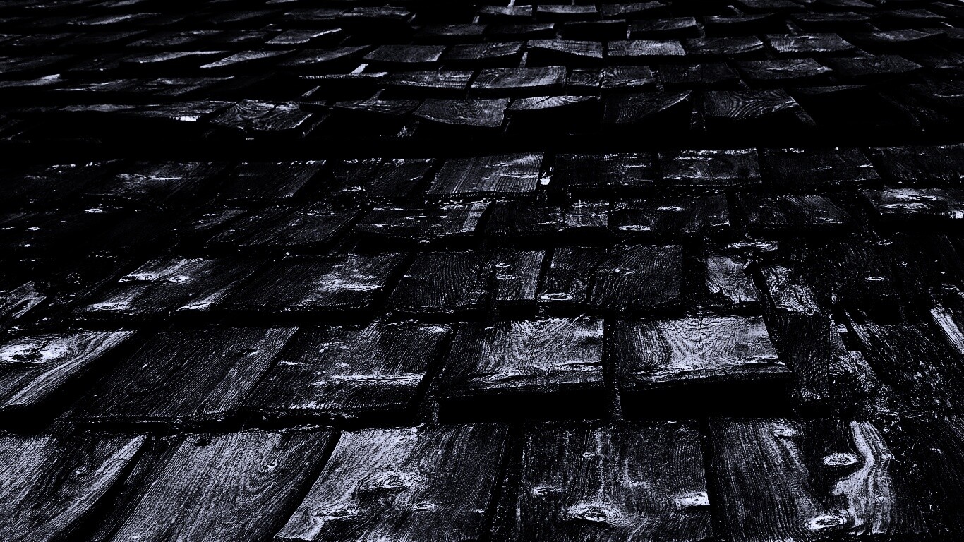 Деревянная крыша обои