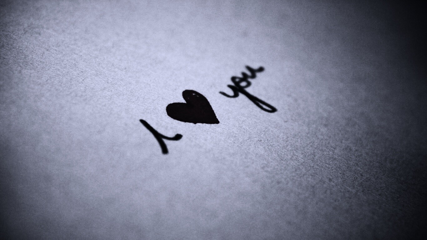 I love you обои