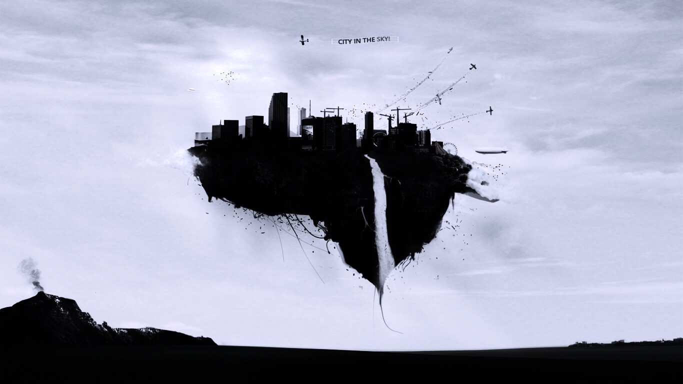 Небесный город обои