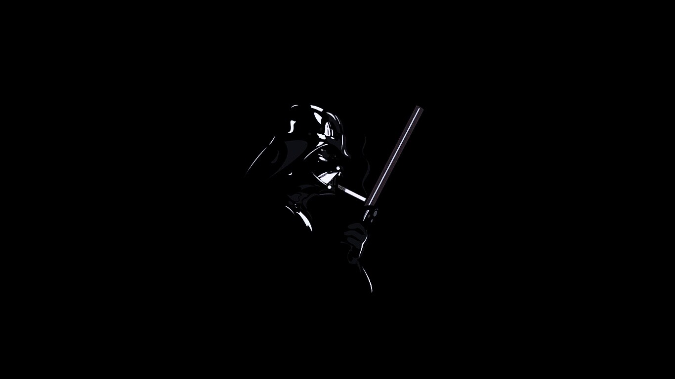 Дарт Вейдер прикуривает от меча обои