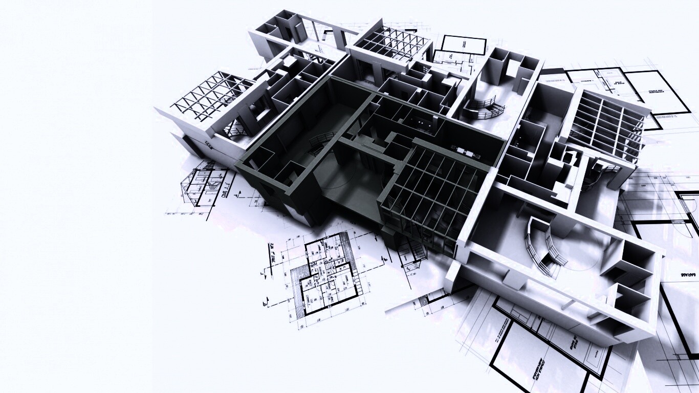 Макет дома обои