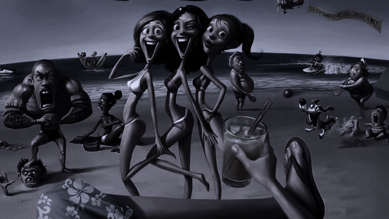 На пляжу ляжу) обои