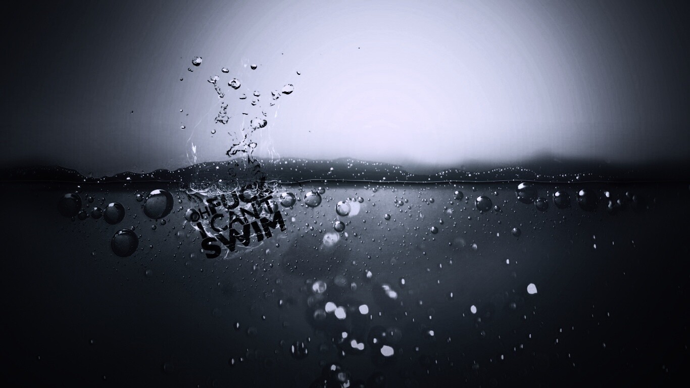 Oh fuck i cant swim обои