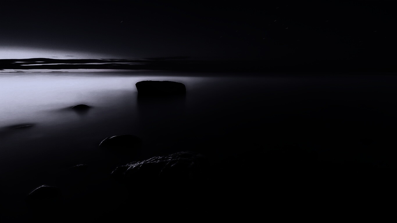 Камни в тумане обои