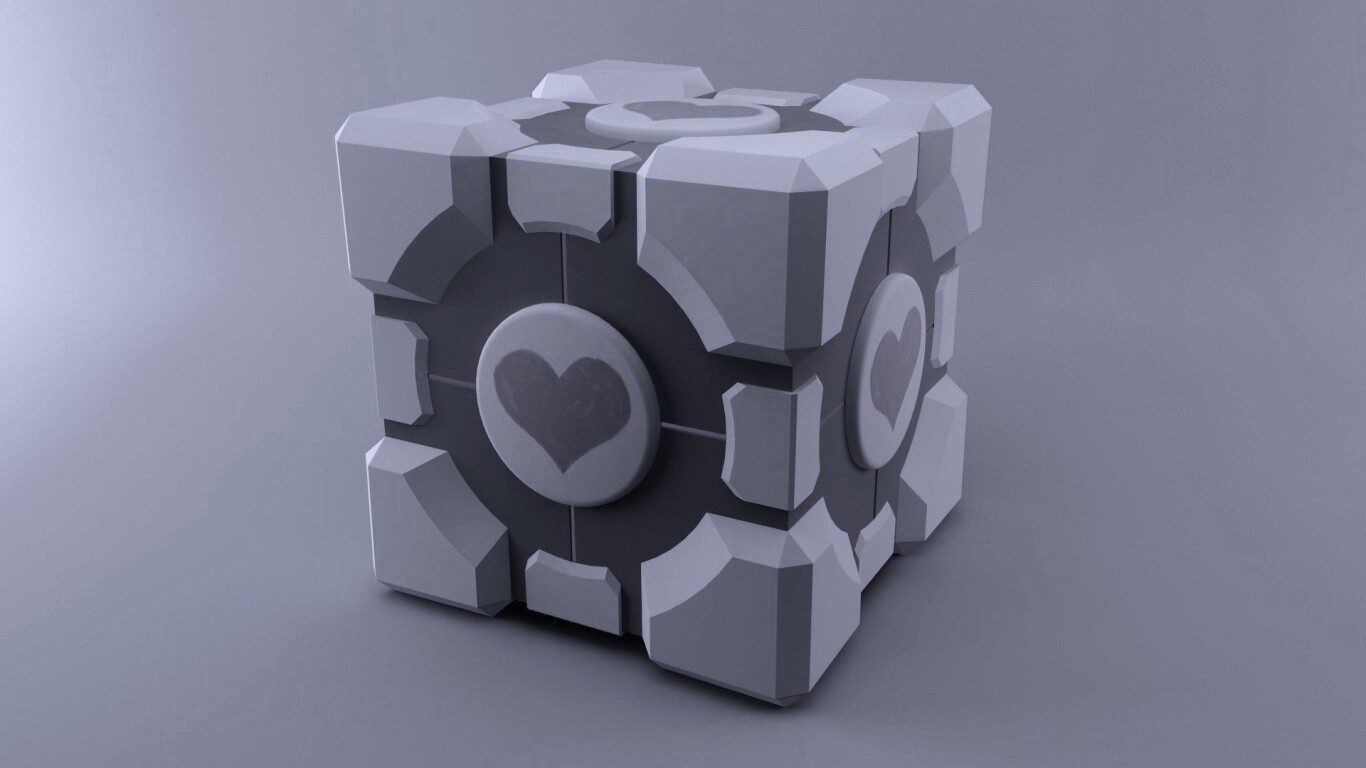 Взвешенный куб-компаньон обои