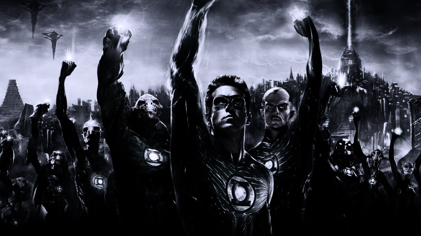 Зеленый фонарь обои