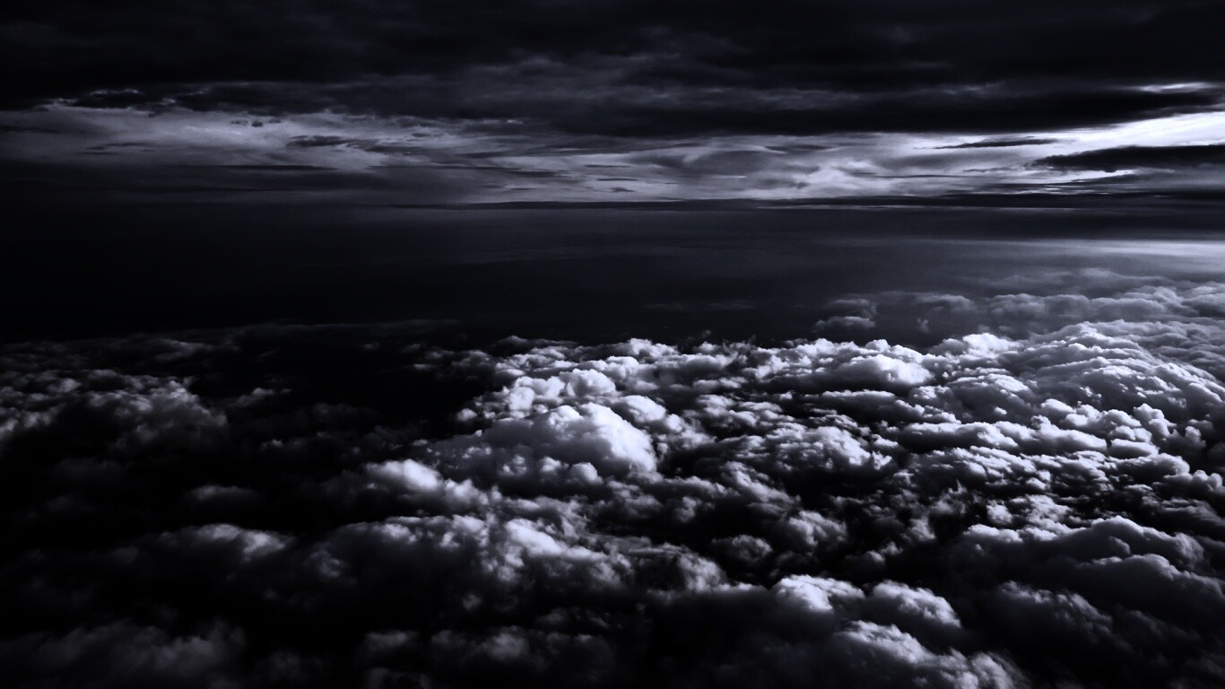 Полет над облаками обои