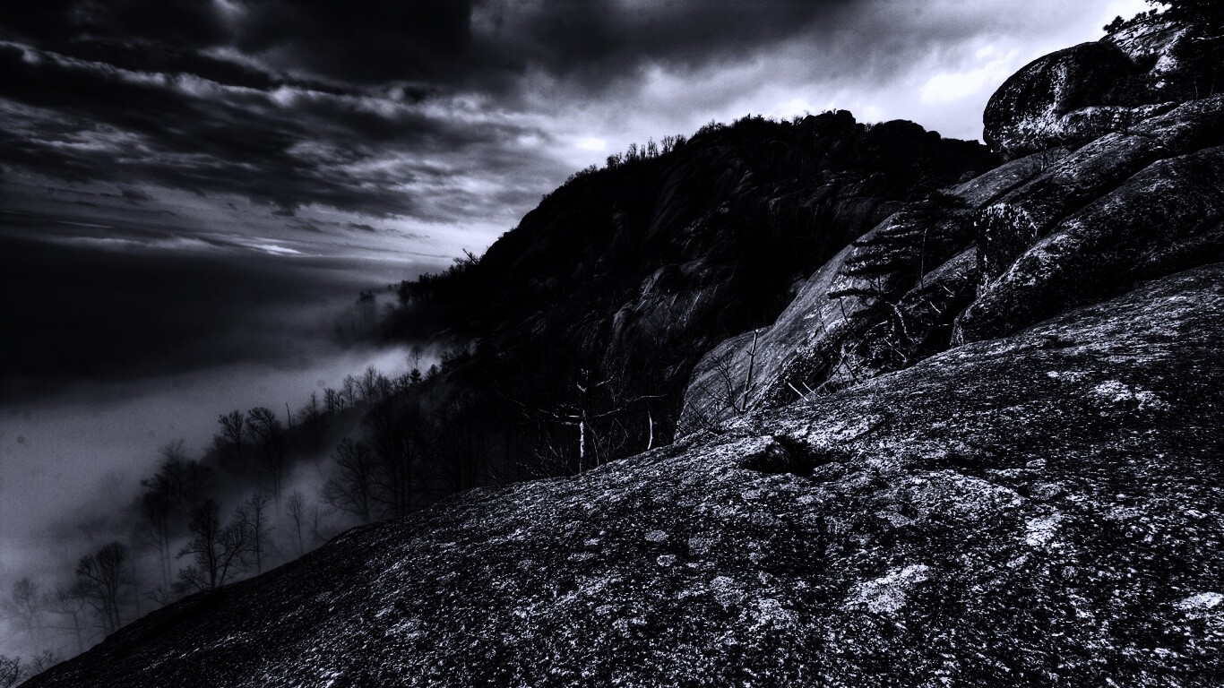 Туманные горы обои