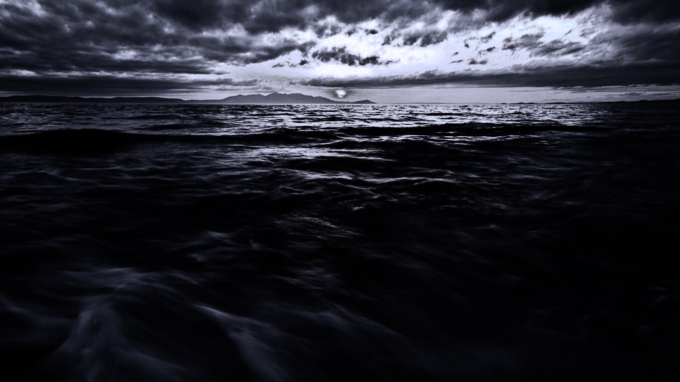 Красивый горизонт на море обои