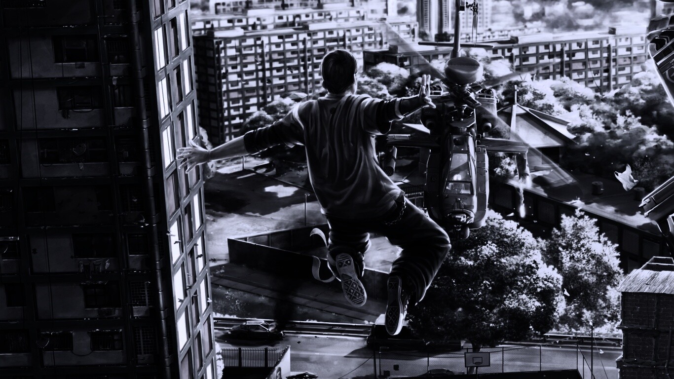 Прыжок обои