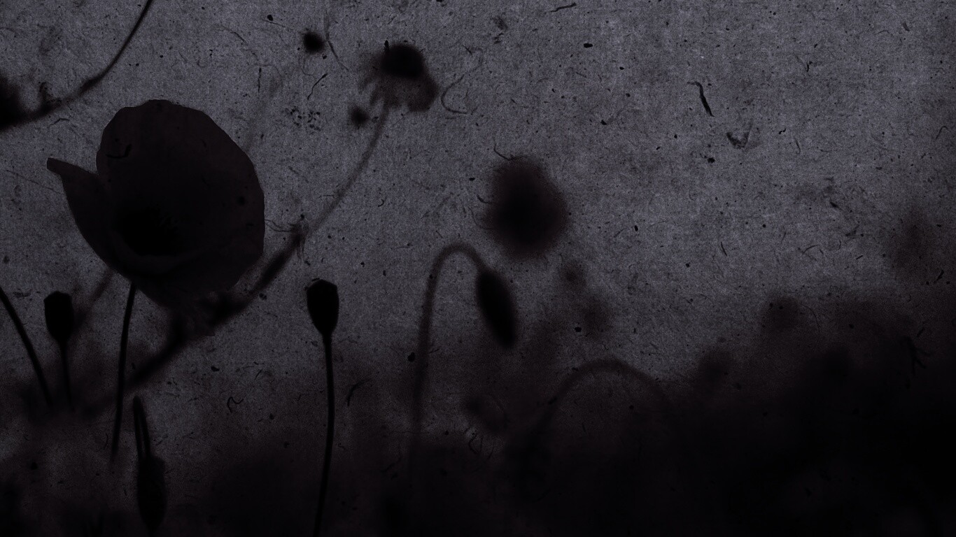 Кровавые цветы в стиле ретро обои