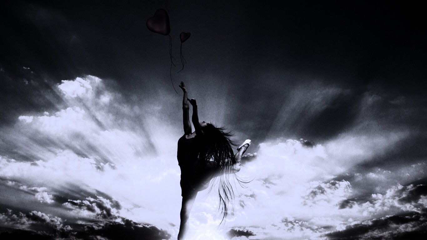 Отпускаяю сердце в небеса обои