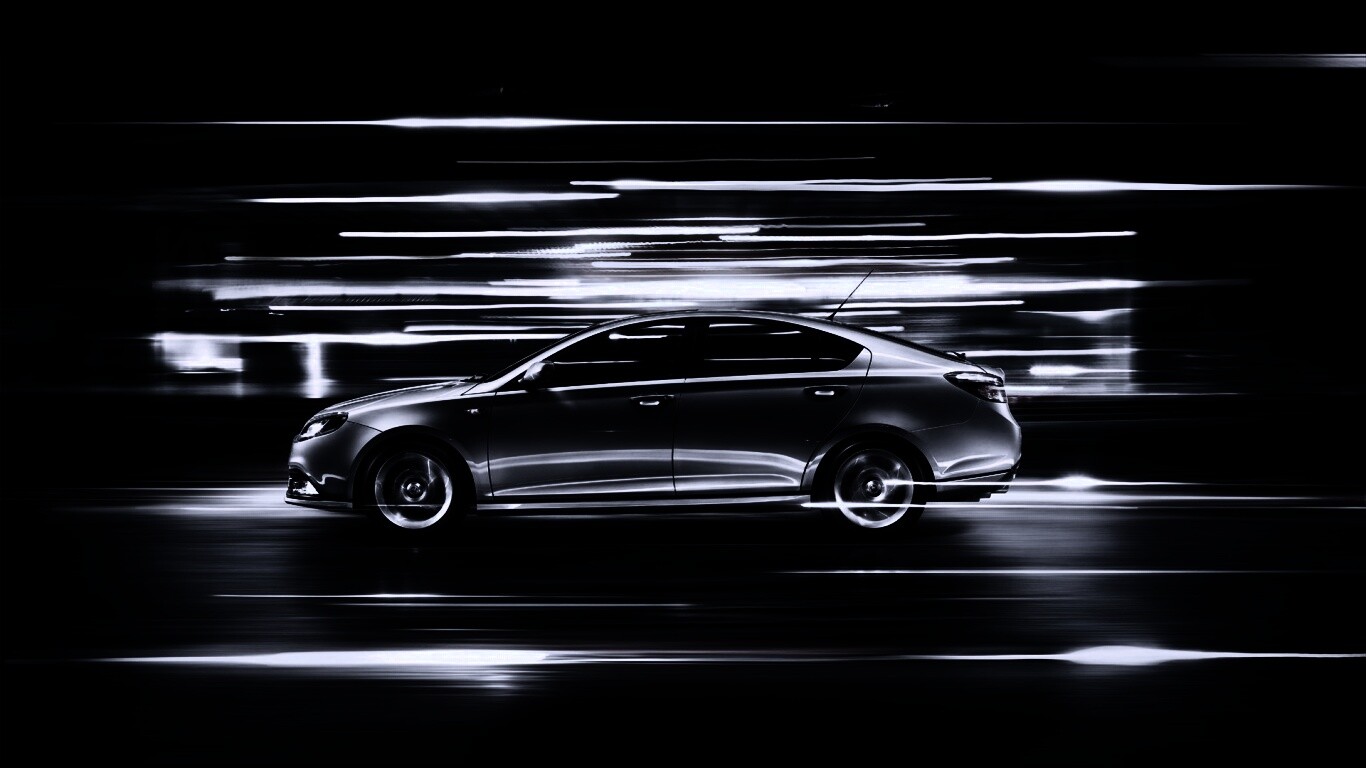 Субару в движении обои