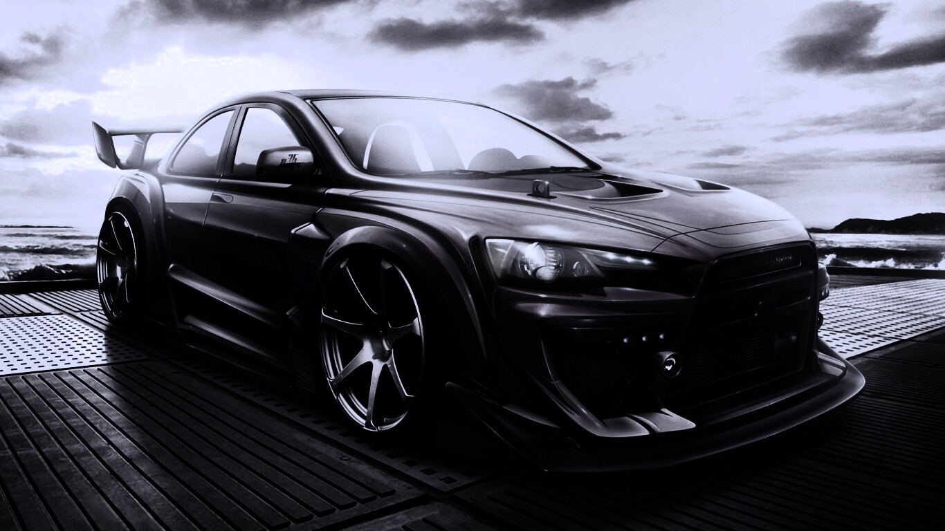 Mitsubishi тюнингованная обои