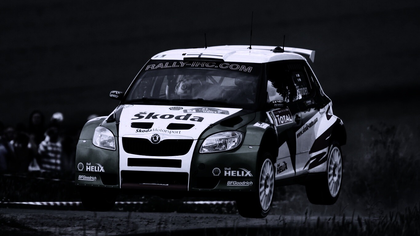 Раллиййная Шкода обои