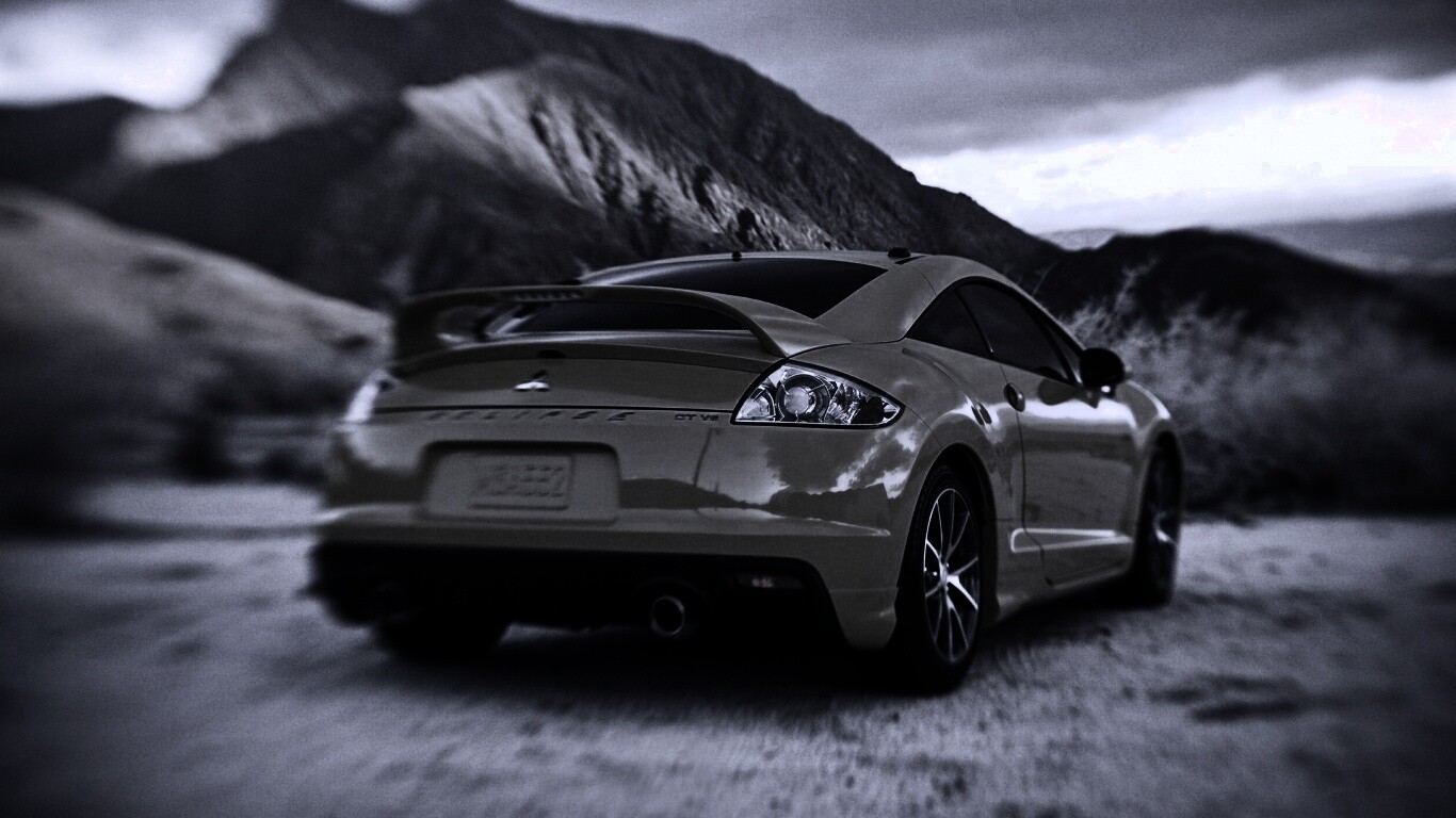 Mitsubishi в горах обои