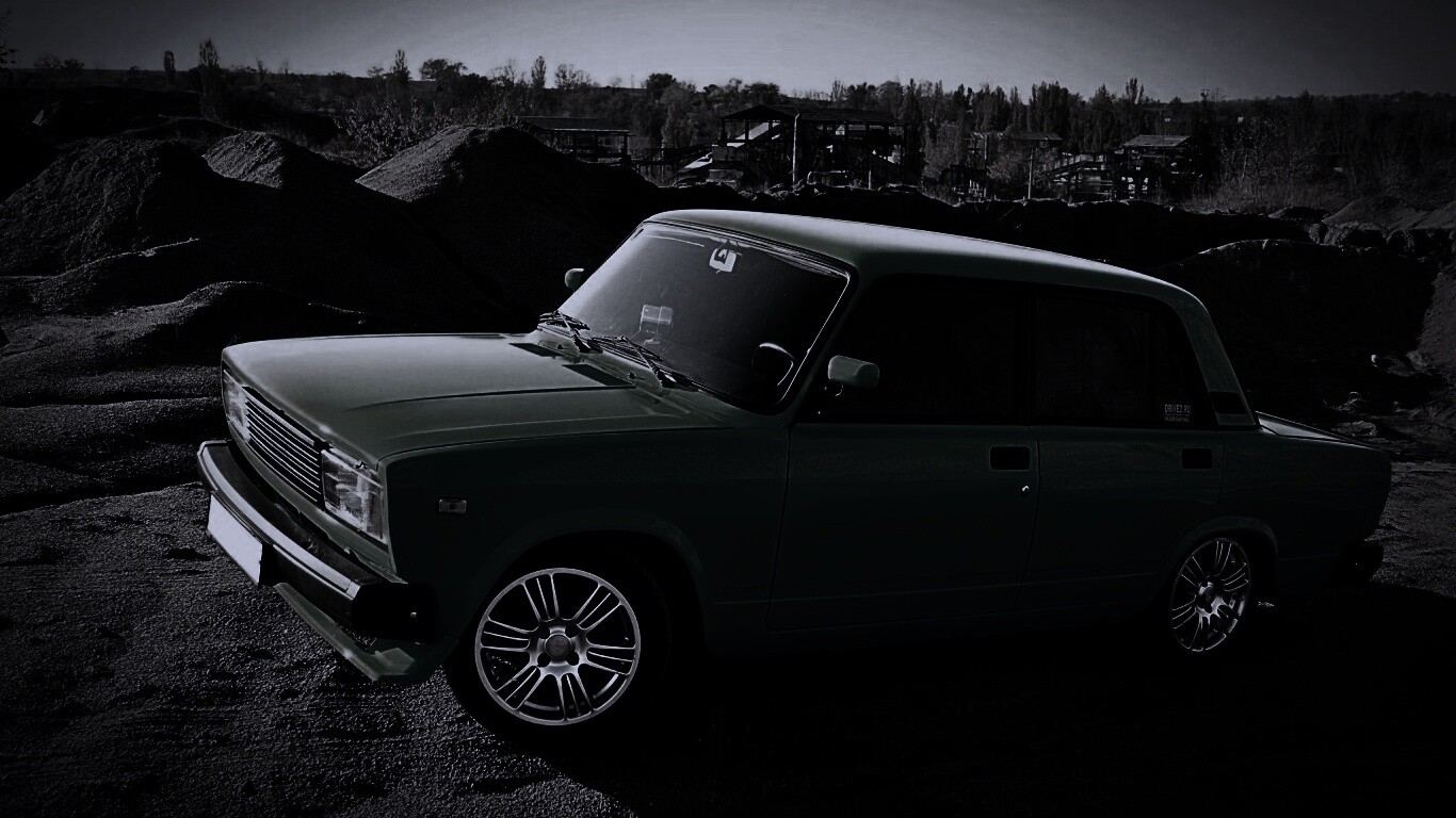 Кислотные жигули обои