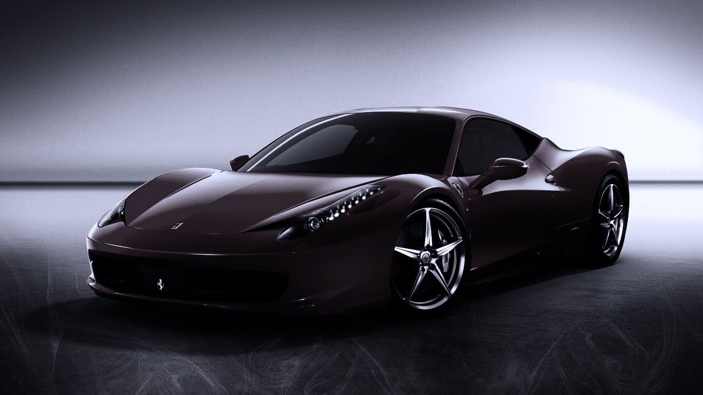 Огненный феррари обои