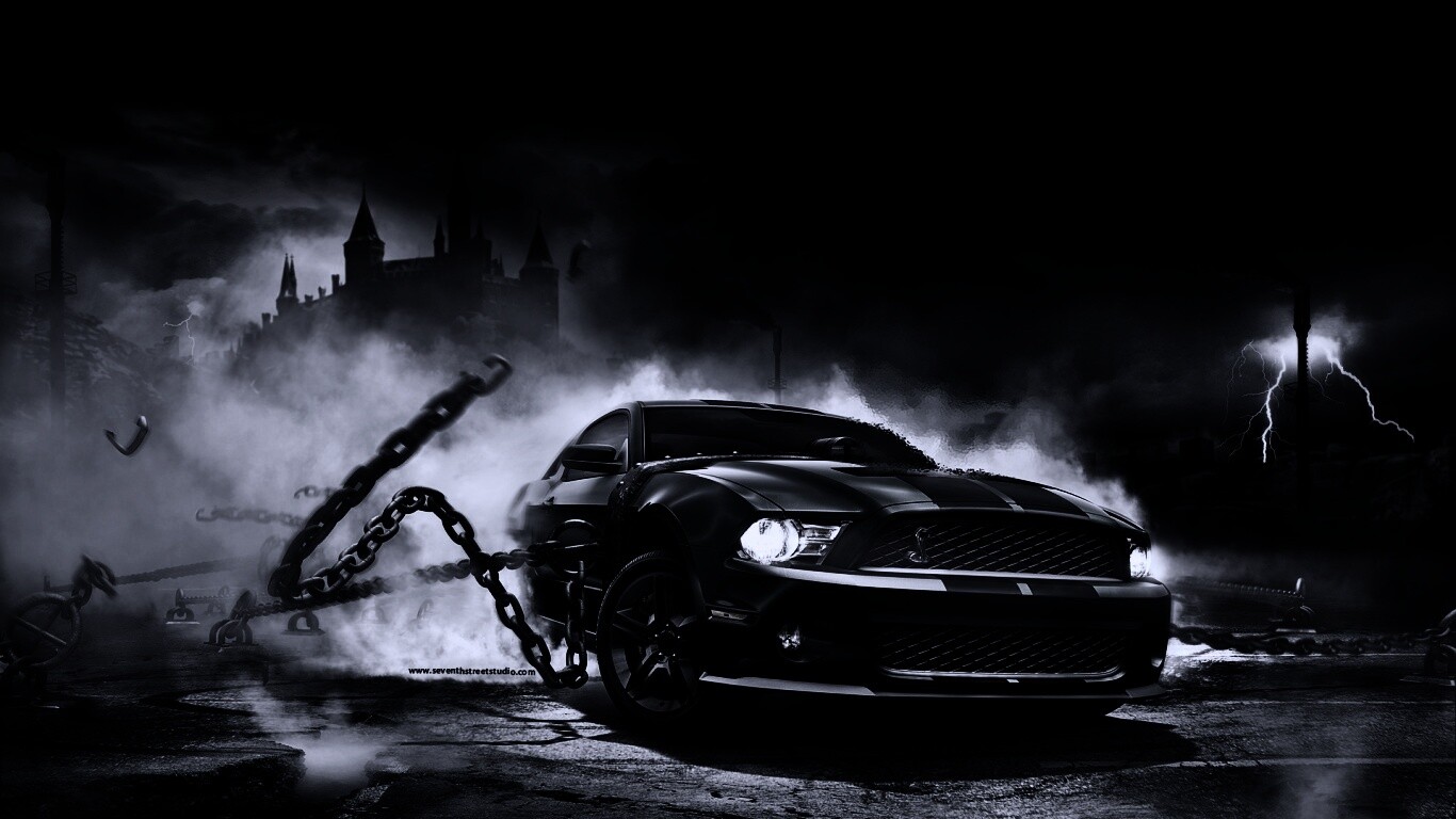 Ford Mustang рвёт цепи обои