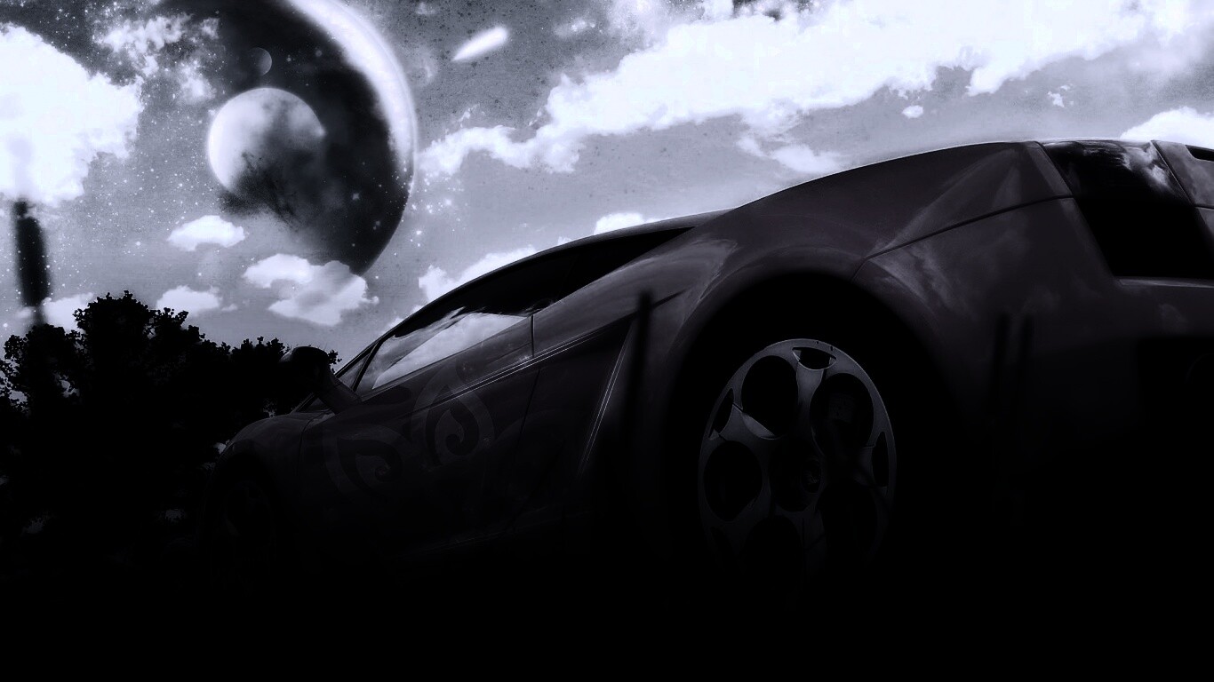 Lamborghini на другой планете обои