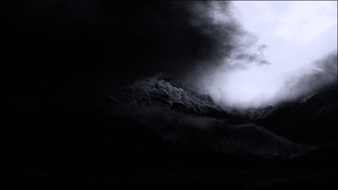 Ч/Б фото гор обои