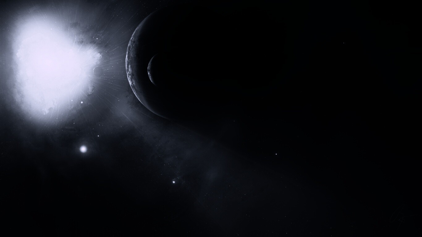 Перенасыщение голубым цветом обои