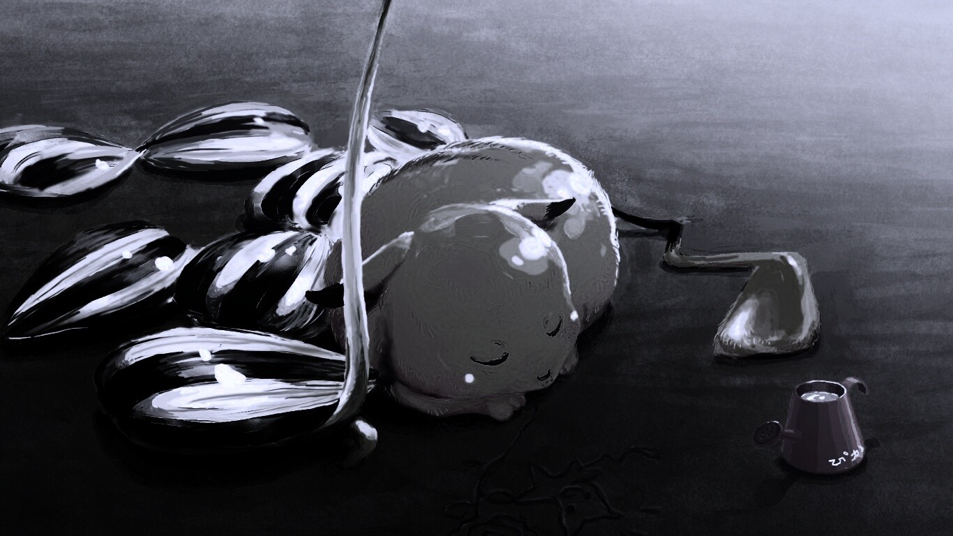 Пикачу отдыхает обои