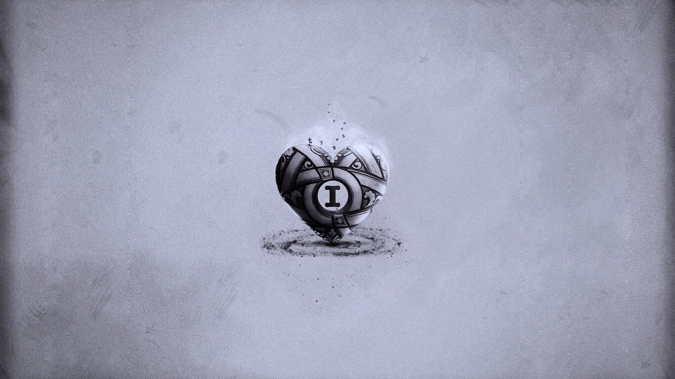 Креативное минималистичное сердце обои