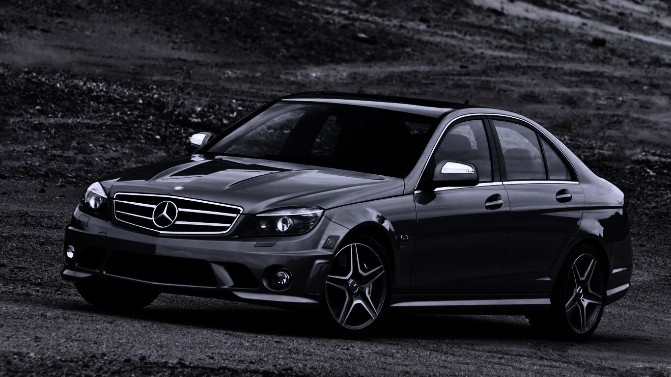 Мерседес в карьере обои